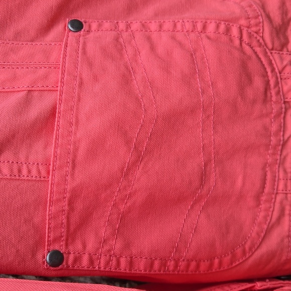 Christopher & Banks Vibrant Coral Utility Jacket. Size M. Like New! - Picture 4 of 13